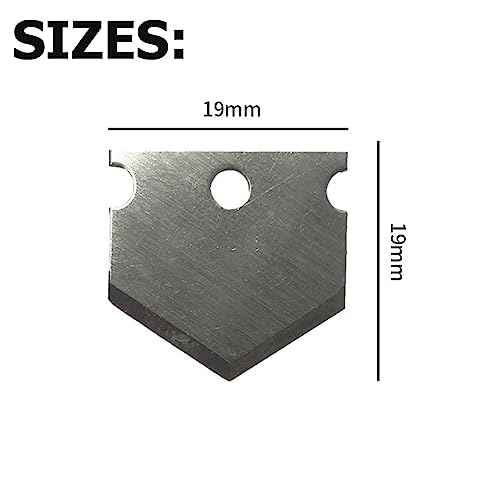 5 Pack Triangle Blade Replacement Tube Cutter Blades Knife for PTFE Teflon Tube Cutter Nylon PVC PU PE Plastic Pipe Tube Hose Cutting Tool Spare Parts Repair