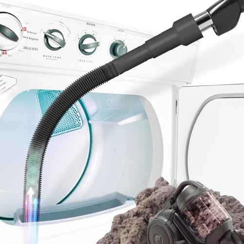 Holikme Dryer Vent Cleaner Kit Vacuum Hose Attachment Brush,Black