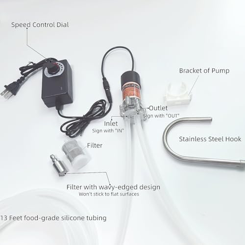 Food Grade Electric Water Transfer Pump 110V Adjustable Flow for Water Jugs