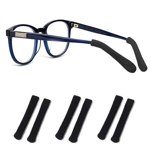 Soft Knitting Cotton Glasses Ear Cushion, Eyeglasses Temple Tips Sleeve, Non-Slip Comfortable Elastic