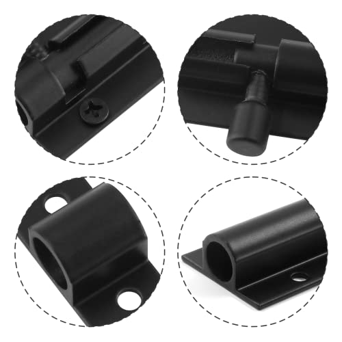Bivethoi 3 Inch Black Barrel Bolt Latch - 2 Pack Secure Door Lock Hardware