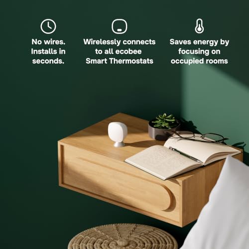 ecobee SmartSensor 2-Pack - Room Temperature & Occupancy Sensors for Thermostat