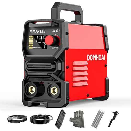 135A Stick Welder, ARC/Lift TIG Welding Machine 110V with Synergic Control, IGBT Inverter Digital Display Portable MMA Welder Machine with Hot Start, Arc force, VRD and Anti-Stick
