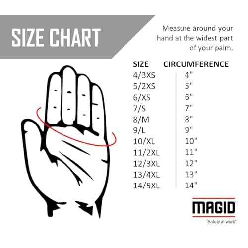 MAGID 95KGT Heater Beater 20 oz. Cotton Canvas Hot Mill Gloves, Men's (Fits Large), Natural, Men's (Fits Large) (Pack of 12)