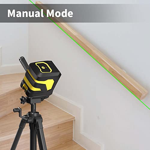 Laser Level, IKOVWUK 100FT Accurate Green Cross Line Laser Level Self-Leveling with Magnetic Bracket for Picture Hanging Home Decoration, Battery & Carrying Bag Included