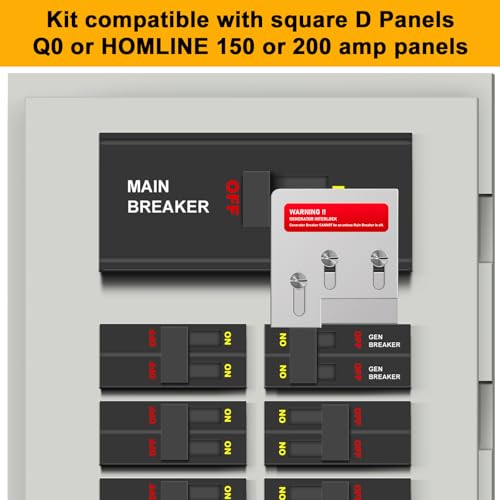 QYZZRS Generator Interlock Kit for Square D QO Main Breaker Panels - Variation 1