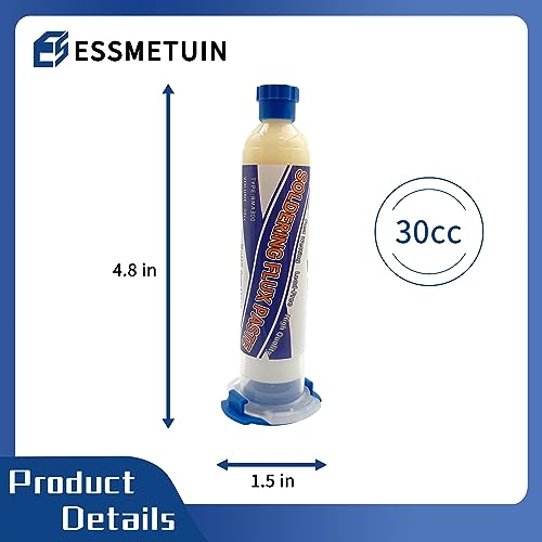 Solder Flux Glue Dispenser for 30cc Solder Flux, No Clean Soldering Flux(30CC x2pack) for Electronics Soldering, Tin Soldering, Rosin Soldering Flux for Circuit Boards and Electrical Wire