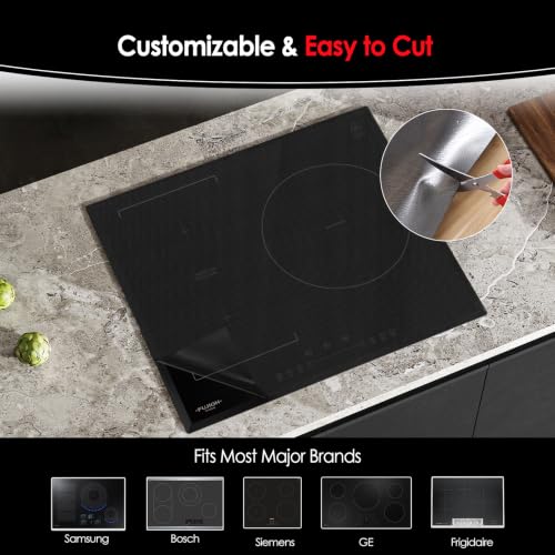 Cook's Aid Extra Large Semi-Transparent Induction Cover Mat 21.2x35.4in, 450°F Heat-Resistant