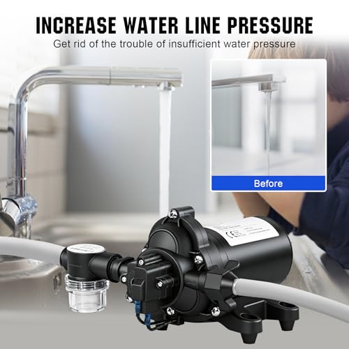 ECO-WORTHY Black 33-Series Industrial Water Pressure Pump 110V, 4 GPM, 50 PSI