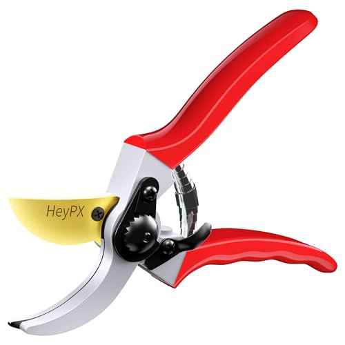 Bypass Pruning Shears, 8.5" SK5 Professional Garden Shears, Garden Clippers, Gardening Shears, Garden Scissors, Heavy Duty Handheld Pruning Shears For Gardening