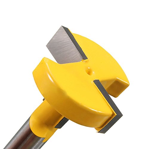 Yakamoz 1/4" Shank T-Slot Router Bit T-Track Slotting Carbide Wood Milling Cutter