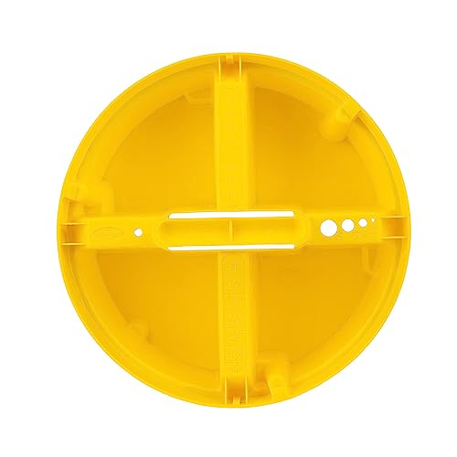 Bucket Boss Bucket Stacker Small Parts Organizer (1 Pack) 4-Compartment Yellow, 5 Gallon Bucket Insert