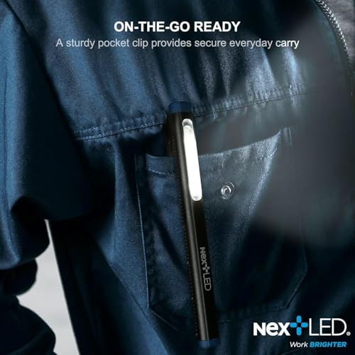 NextLED NT-6615K CRI 95 Auto Detailing Light, Rechargeable Pocket Flashlight, 430 Lumen, 6000K, Magnetic, Spot/Flood/365nm UV Light 3 in 1, for Paint Correction, Swirl Finder, Pro Paint Matching Tool