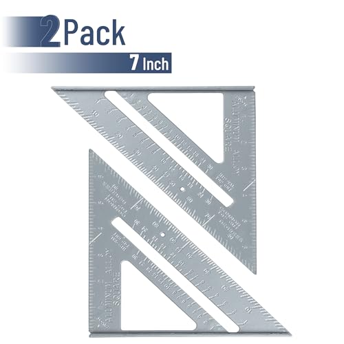 Mr. Pen Metal 7 Inches Rafter Square, Carpenter 2 Pack