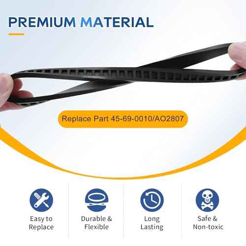 45-69-0010 Blade Pulley Tires Replacement Compatible with Milwaukee Bandsaw Part Deep Cutting Blades 6230 6232-6 6225 AO2807 6238N 6238-20 2729-20 Portaband Saw Belt, 2 Pack