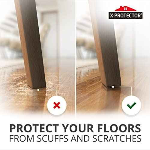 X-PROTECTOR Non Slip Furniture Pads - 16 Premium Furniture Grippers 2"! Self-Adhesive Rubber Feet Furniture Feet - Ideal Non Skid Furniture Pad Floor Protectors - Keep Furniture in Place!