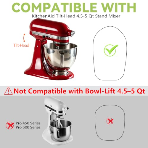 Mixer Slider Mat for KitchenAid 4.5-5 Qt Tilt-Head (White) - SIUDANGKA