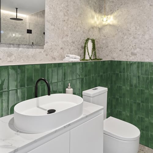 DEWOO Peel and Stick Backsplash Tiles for Kitchen Wall 10 Sheets Waterproof Easy Install