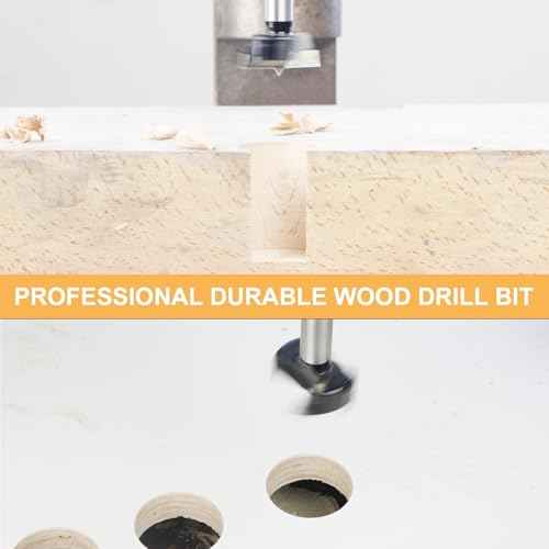 11.11mm | 7/16inch Carbide Forstner bit, 1.6mm Thickness of YG8 Carbide, Woodworking Hinge Cutter Tool Kits for Wood, Plywood and Plastic by CENYB