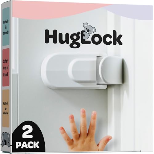SnapPower HugLock Childproof Door Lock for Interior Doors 1 3/8"/2.0 - 2 Pack