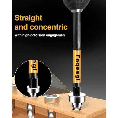 20PCS 4" Hex Bit Set (Metric & SAE), High-Torque Resistant Impact Allen Wrench Bits, Premium S2 Steel 1/4" Hex-Shank, Magnetic CNC Tips for Drill & Driver