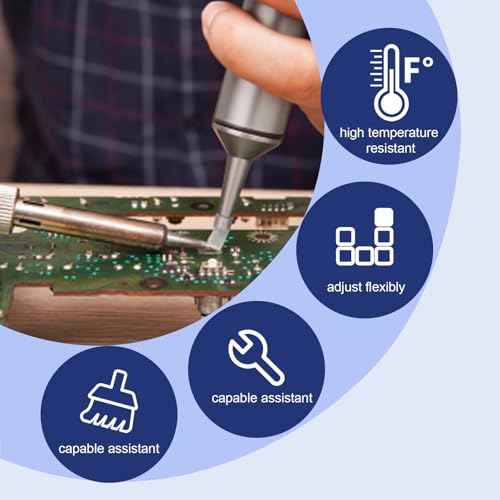 6-piece solder nozzle replacement silicone tubing for SS-02 solder nozzles for easy removal of solder.