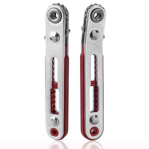 Yakamoz Mini Ratchet Screwdriver Set, 2Pcs Small Ratcheting Offset Screwdrivers 90 Degree Right Angle Screwdriver Wrench 1/4 Inch Hex Screw Driver for Tight Spaces