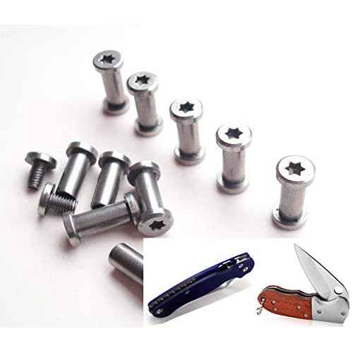 EDC Knives handle pivot pin screw,survival knife rivets pocket folding knife shaft fasteners,pack 10 sets
