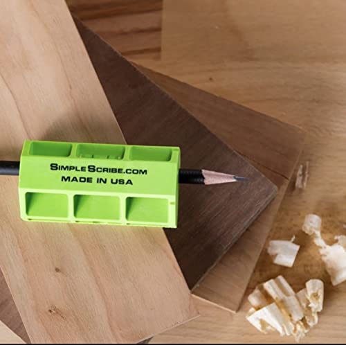 Simple Scribe Woodworking Scribing Tool – 7 Offset Pencil Marking Tool for Cabinets, Countertops, Flooring