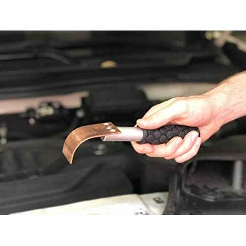 Copper Welding Spoon Welders Helper Welding Tool 3 Plate Set, Flat/Curved/Angle Copper Paddle Backer