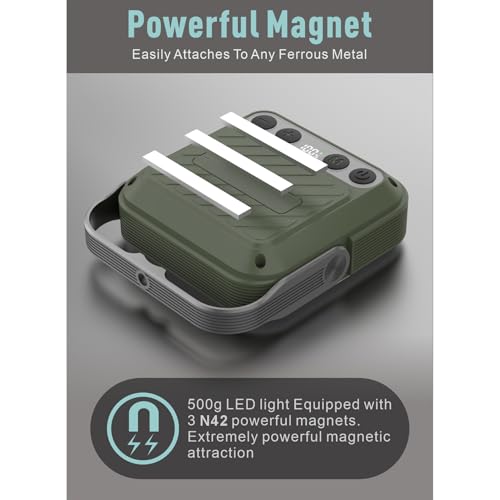 20000mAh Rechargeable LED Camping Lantern - 1600LM, QC3.0 22.5W, 4 - Color Switch, IPX5 Waterproof - Perfect for Camping, Hiking & Emergency Situations(Green)