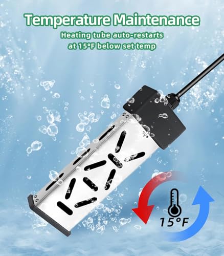 Portable 1800W Water Heater for Bathtub & Pool with Auto Shut-Off & LCD Control