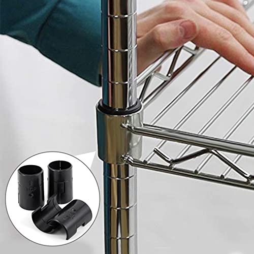 ANPHSIN 72 Pcs Wire Metal Shelving Clips for 1" Posts - Replacement Shelf Clips Set