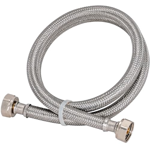 Eastman 36 in. Steel-Flex Faucet Connector with 1/2 in. FIP Ends - Braided Stainless Steel Supply Line