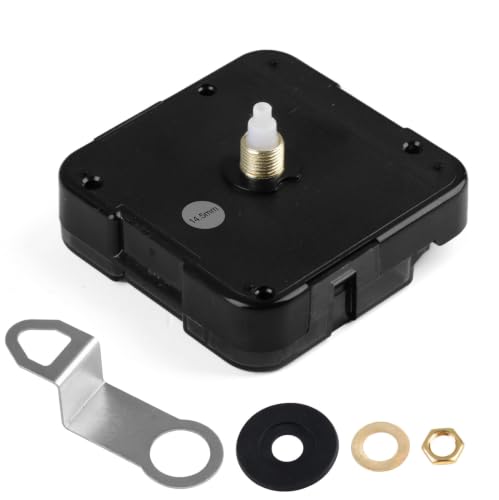KAKUPPA Quartz Clock Replacement Movement Set with 14.5mm Shaft, High Torque DIY Parts