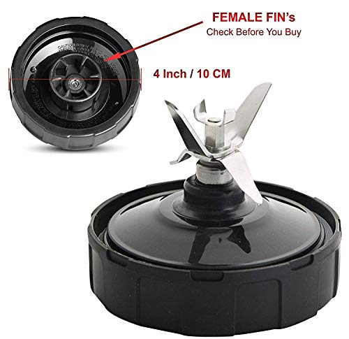 Ninja Nutri Ninja Auto iQ Blade Replacement — 4-Fin Female Bottom Blade (BL480/BL482/BL456)