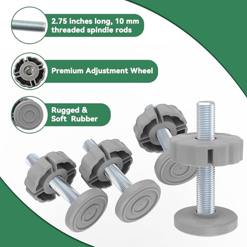 4Pcs Baby Gate Threaded Spindle Rod M10 (10mm), Replacement Bolt Part for Baby, Dog Pressure Mounted Safety Gates 2.75"(7cm) Long