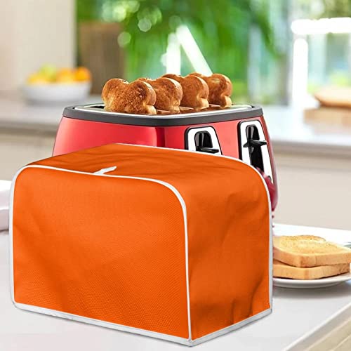 Orange Toaster Dust Cover, 4-Slice, Washable Polyester - JOAIFO M