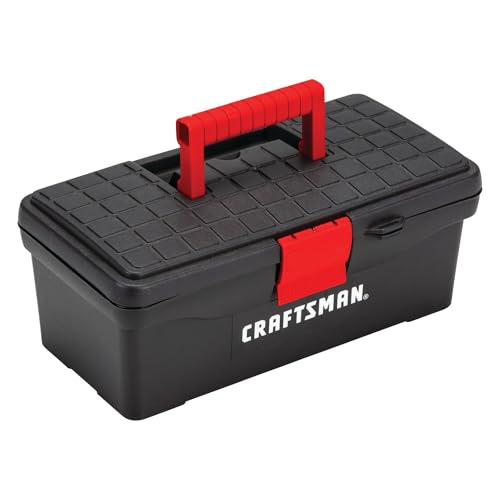 CRAFTSMAN 13-Inch Lockable Tool Box with Interior Tray - Red/Black (Pack of 1)