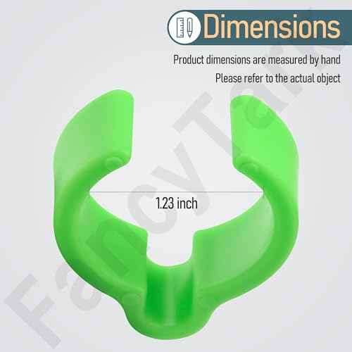 12 Pack Coiled Hose Clips Compatible with Festool Sander & Dust Extractor, Dust Hose Clips for Festool 27mm Vacuum Hoses - Green