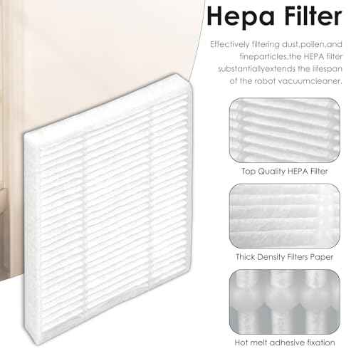 (5 Pack) Q0520 Q011 Q0120 HEPA Filters for iRobot Roomba Vacuum 2 Essential and Combo Essential Robot Vacuum and Mop Y0140 Y0112 Y0110 Q011 Q0120, Roomba 105 Combo, Roomba 104 Filter Accessories