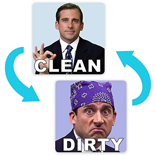 Mike Scott Prison Mike Funny Dishwasher Magnet - 4 Inch Double-Sided Clean/Dirty Sign