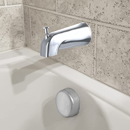 Danco Chrome Tub Spout with Front Pull-Up Diverter - Metal Bathroom Fitting