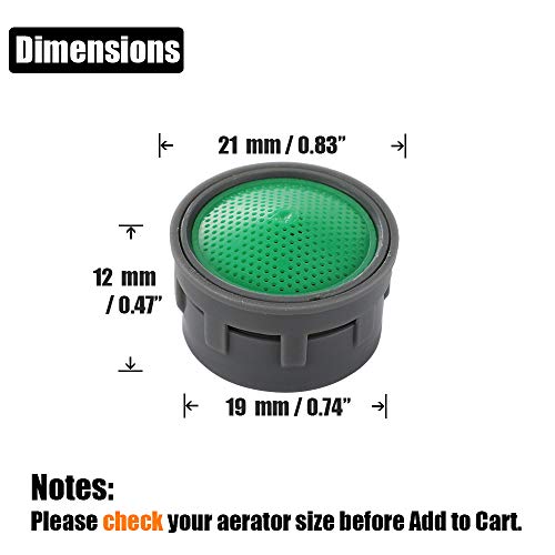 JQK Bathroom Faucet Aerator 4.75 GPM Replacement Part, Pack of 10