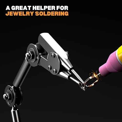 Welding Work Clip, Third Hand Soldering Tool PCB Holder for Electronics Soldering Jewelry Welding Fixture, Rotatable Angle Adjustable Helping Hands