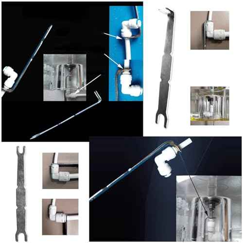 5 Pack Water Filter Quick Connect Removal Tool Joint Connector Adapter Fittings Spanner Wrench for 1/4" 3/8" Push-In Tube Reverse Osmosis Water Purifier Countertop RO Filtration System Install