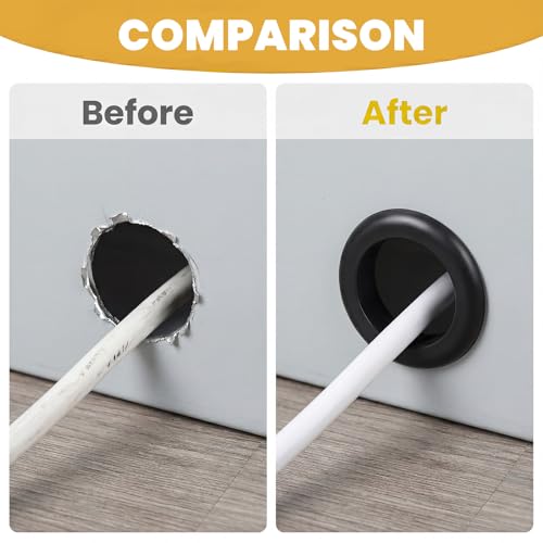 2 Inch Rubber Grommet Kit for Wiring - Large Hole Plugs for Metal & Electrical Boxes