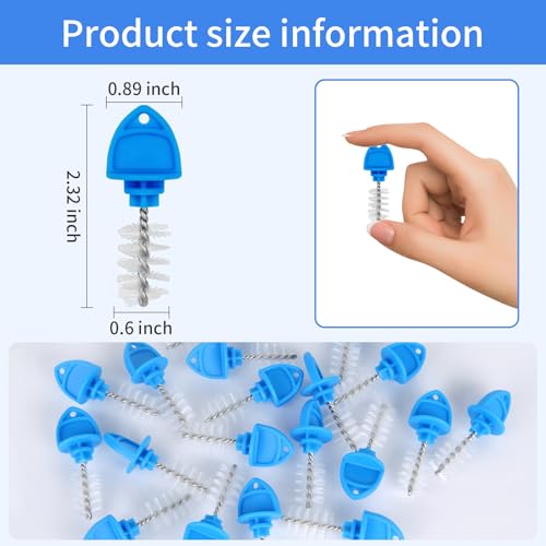 MixPeak 20Pcs Blue Beer Tap Plugs & Kegerator Cleaning Kit 2.44 x 0.90 in