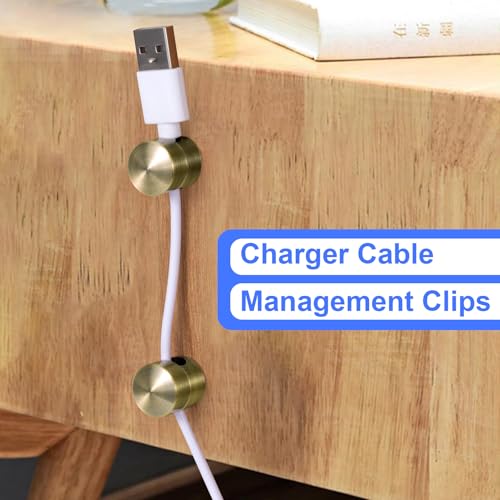 SmallCat 3 Sets Antique Copper Cord Holders with Adhesive & Screws for Cable Management