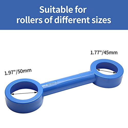 Paint Roller Cleaner, Paint Removal Scraping Paint Roller Cleaning Tool, Fits Most Paint Rollers, Blue, 2 Pcs